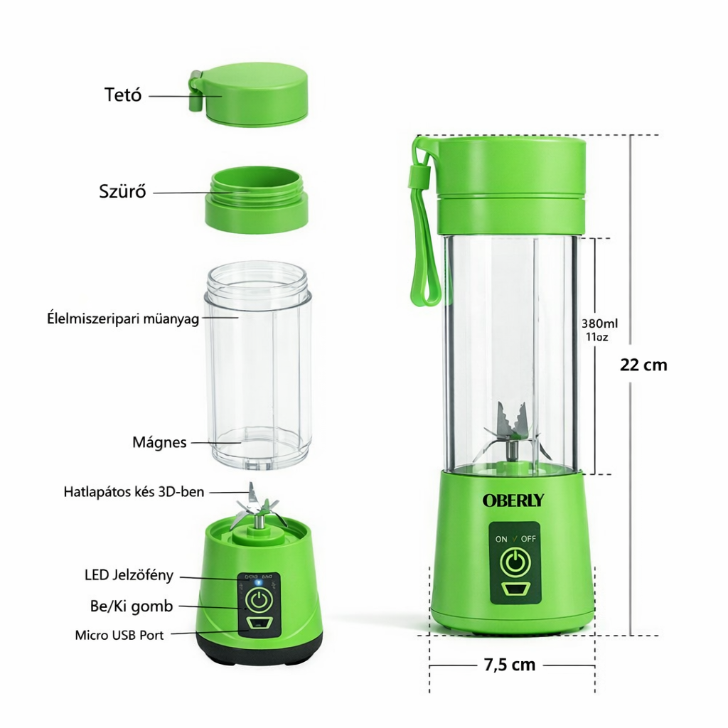 Hordozható turmixgép