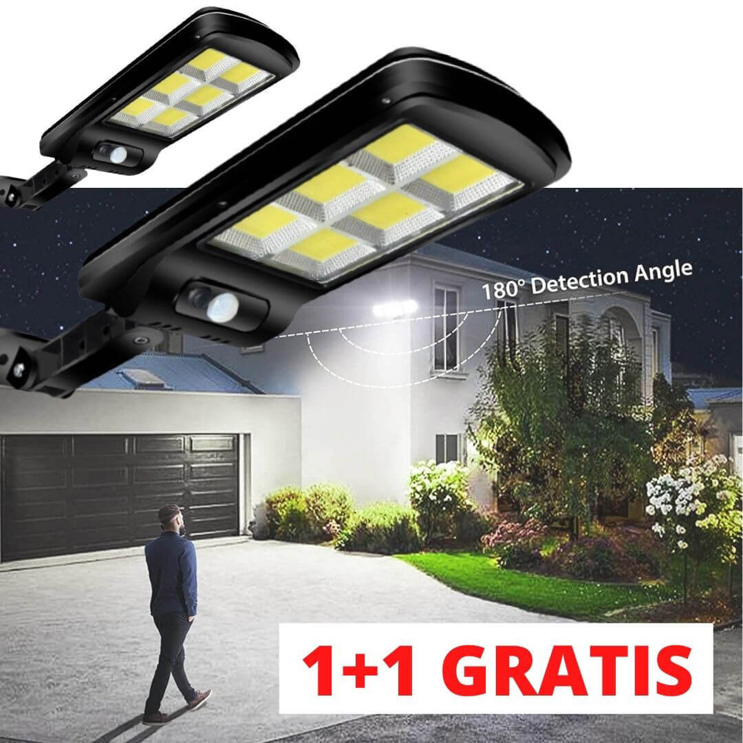 200W-os LED napelemes lámpa 1+1 INGYEN
